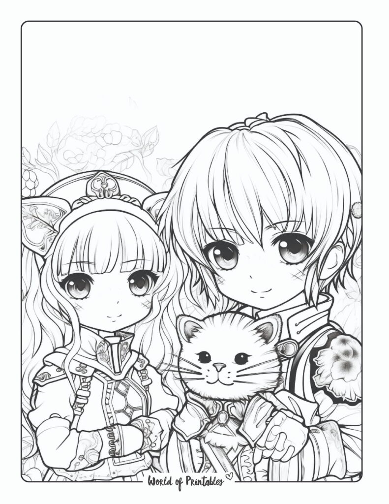 140 Manga Coloring Pages for Boys Printable 64