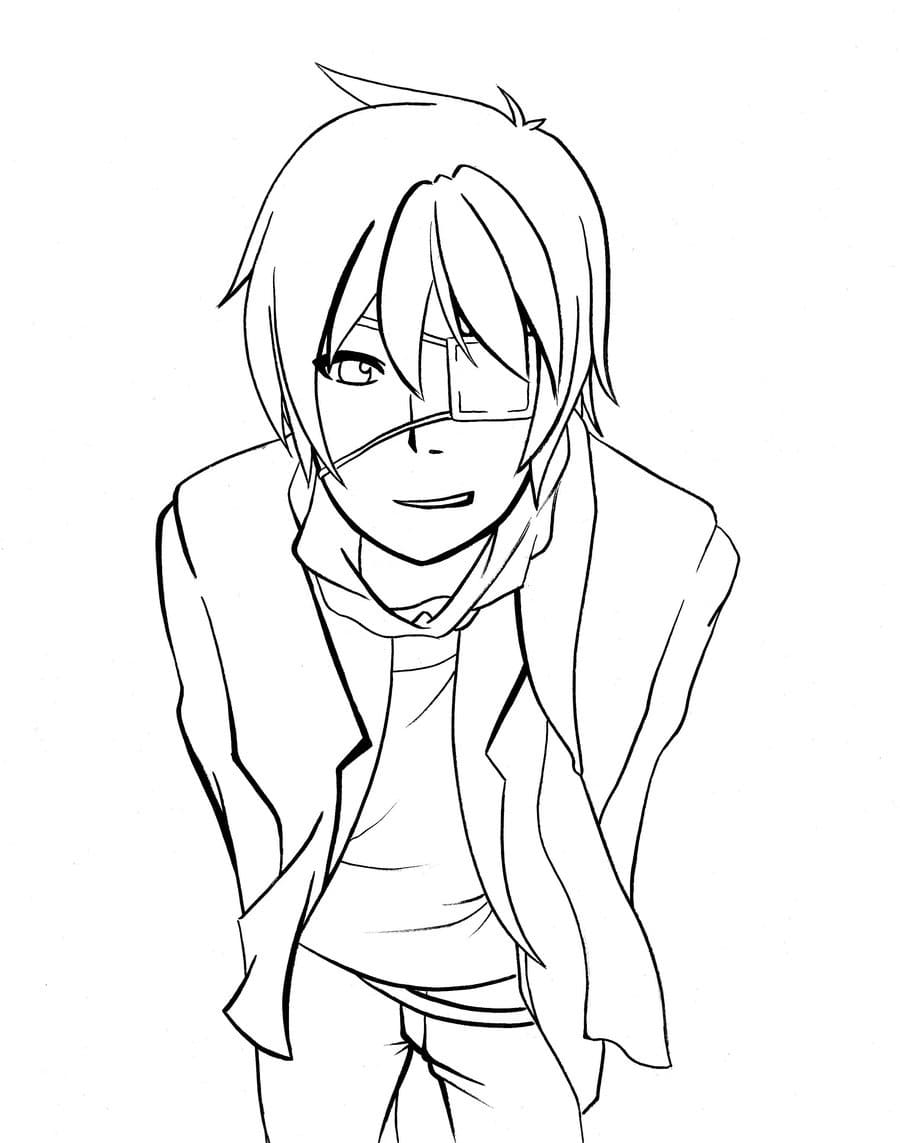 140 Manga Coloring Pages for Boys Printable 88