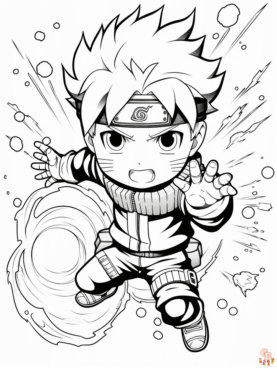 140 Manga Coloring Pages for Boys Printable 97