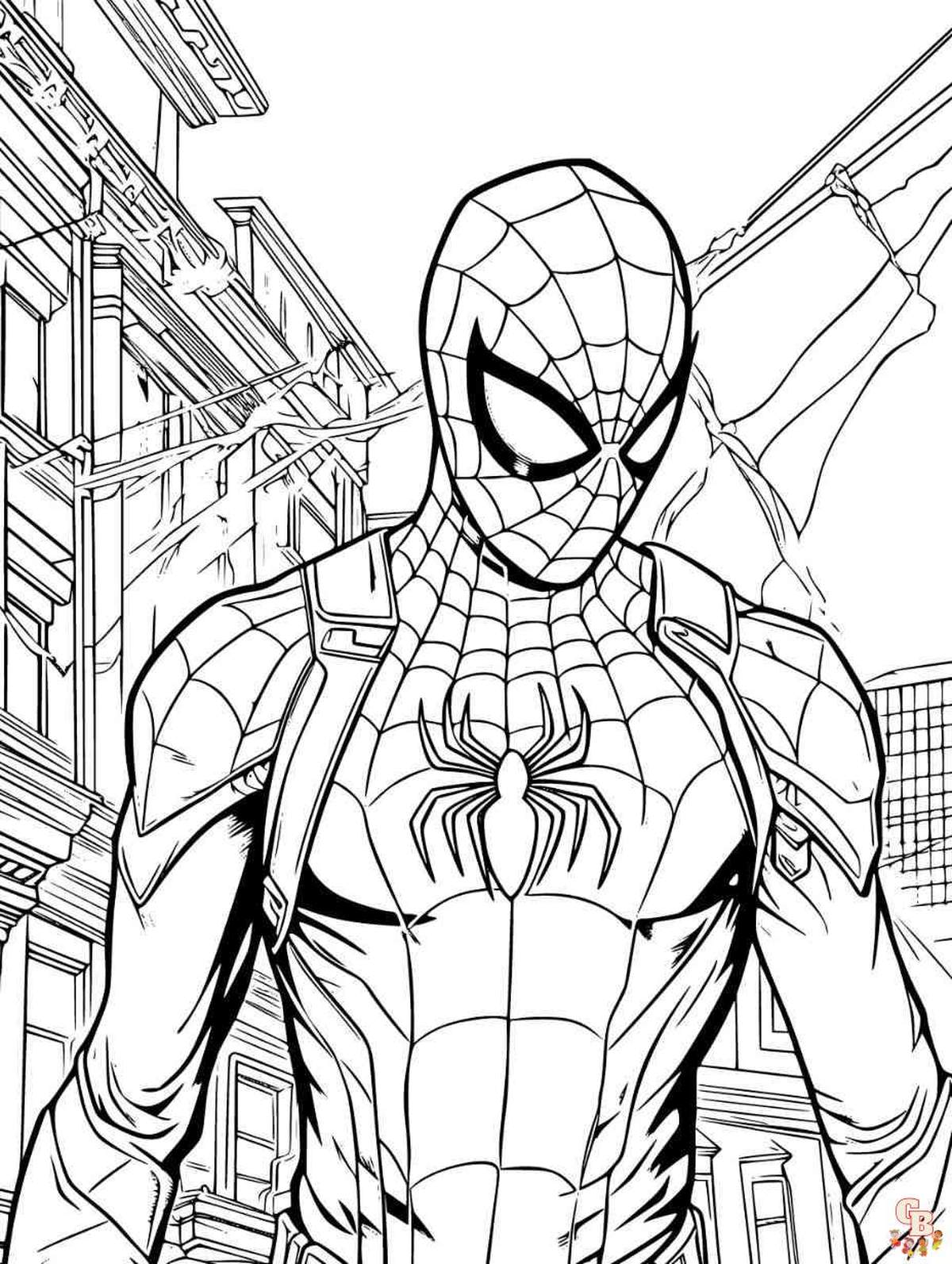 140+ Spider-Man Coloring Pages for Marvel Fans 107