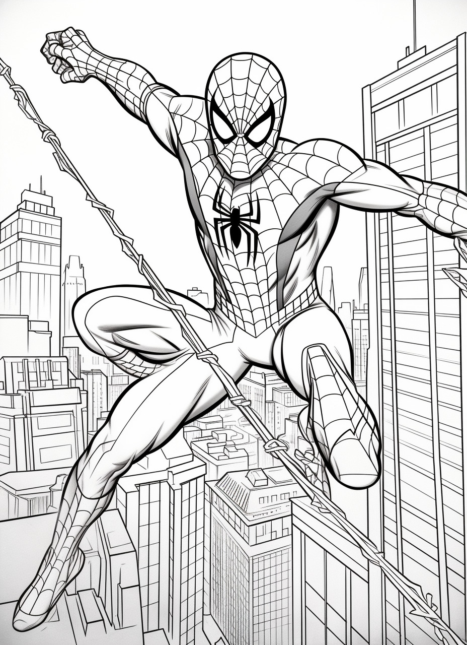 140+ Spider-Man Coloring Pages for Marvel Fans 58