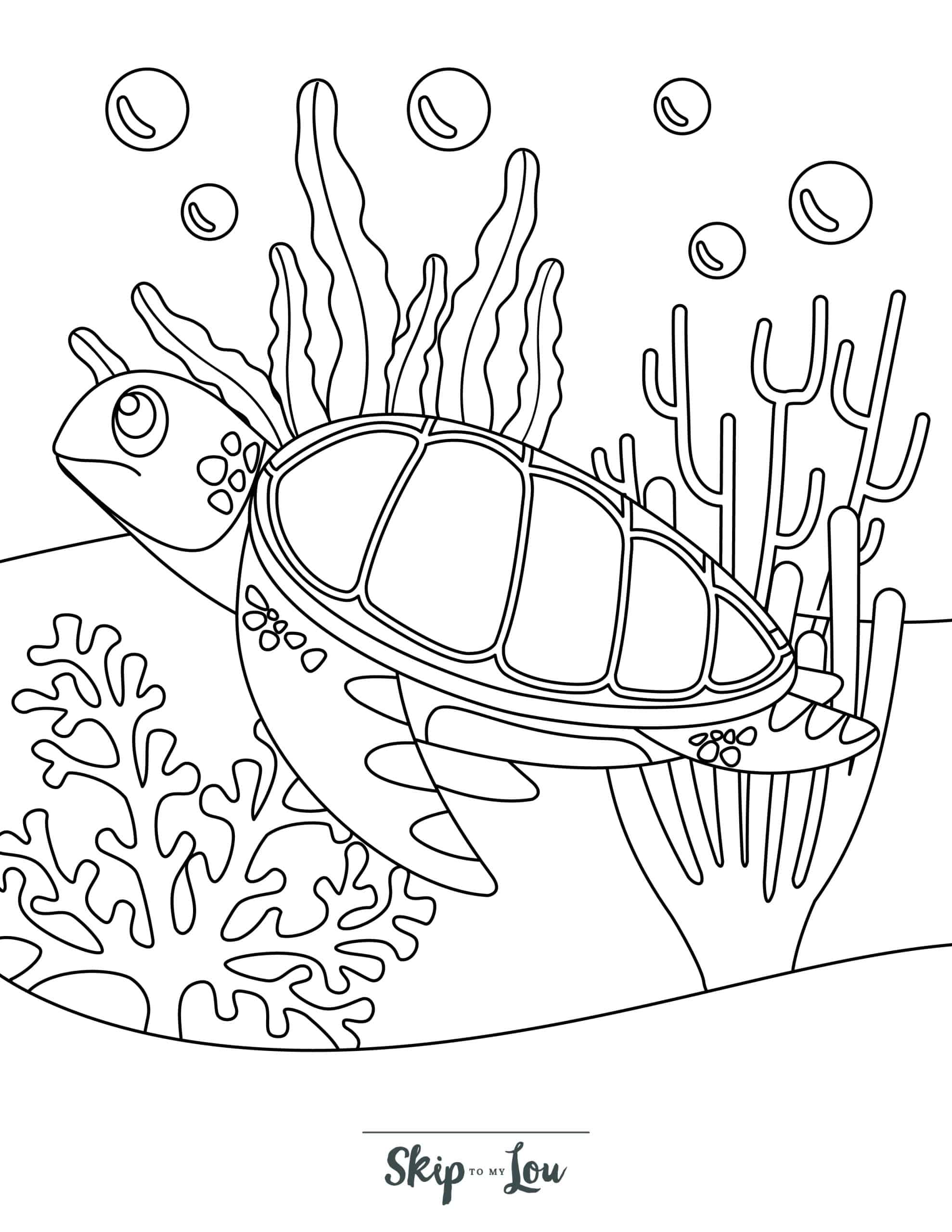 150 Coral Coloring Pages Printable 1