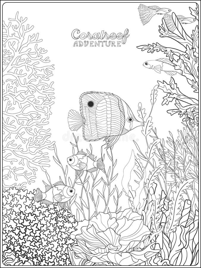 150 Coral Coloring Pages Printable 115