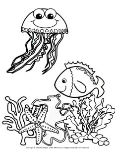 150 Coral Coloring Pages Printable 118