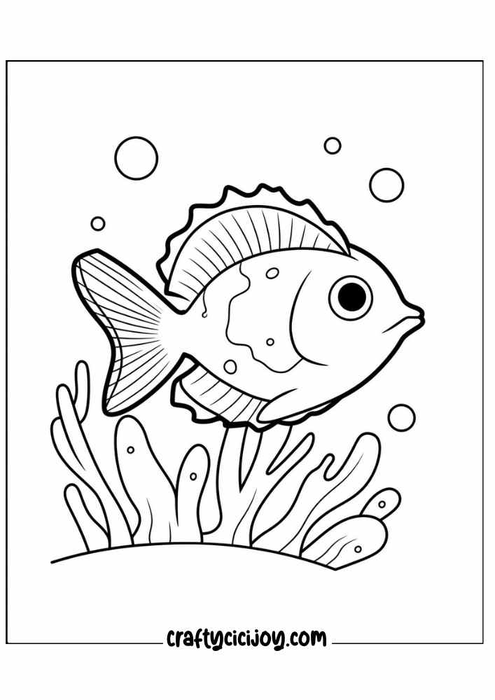 150 Coral Coloring Pages Printable 127