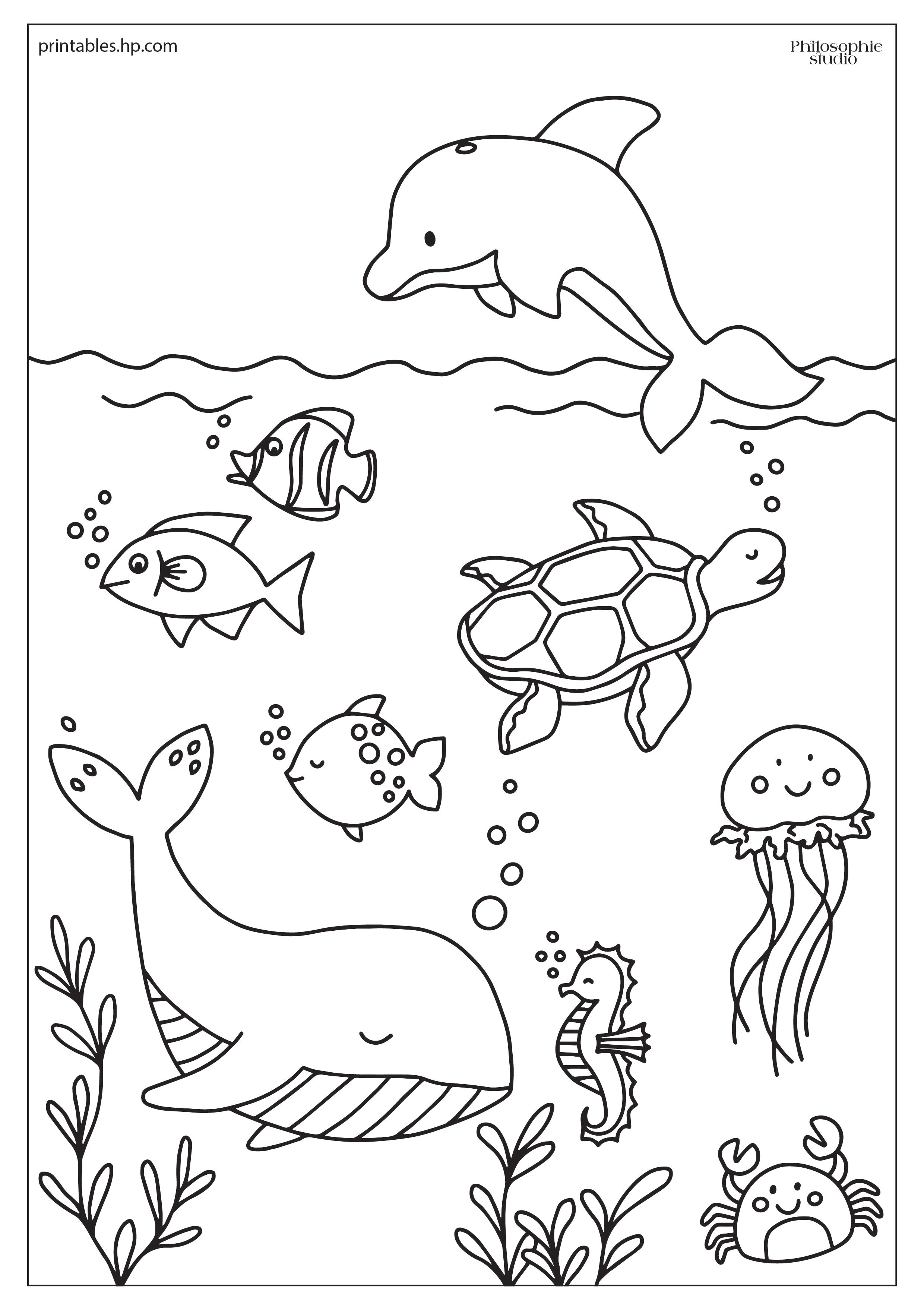 150 Coral Coloring Pages Printable 129