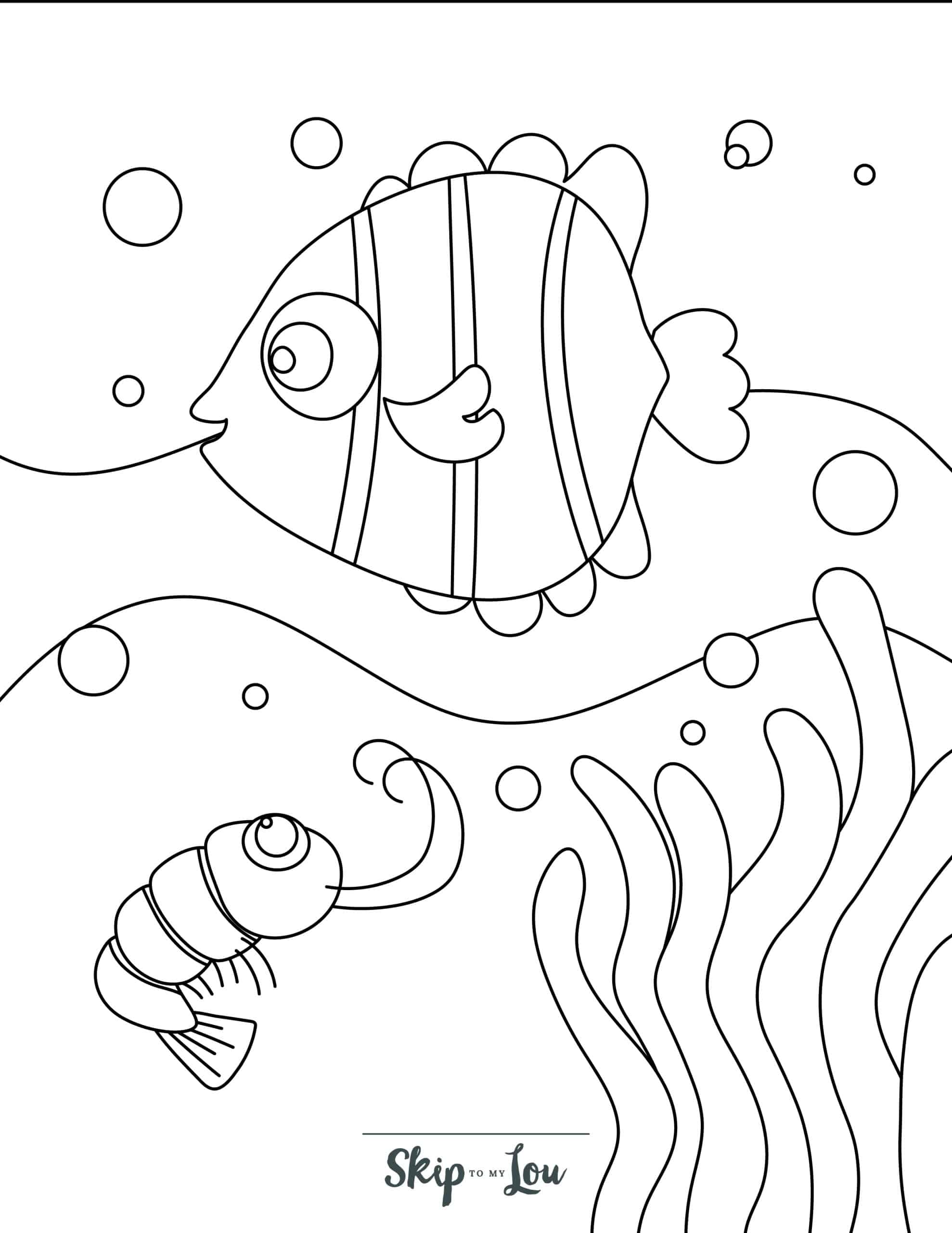 150 Coral Coloring Pages Printable 137