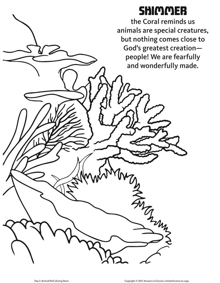 150 Coral Coloring Pages Printable 15