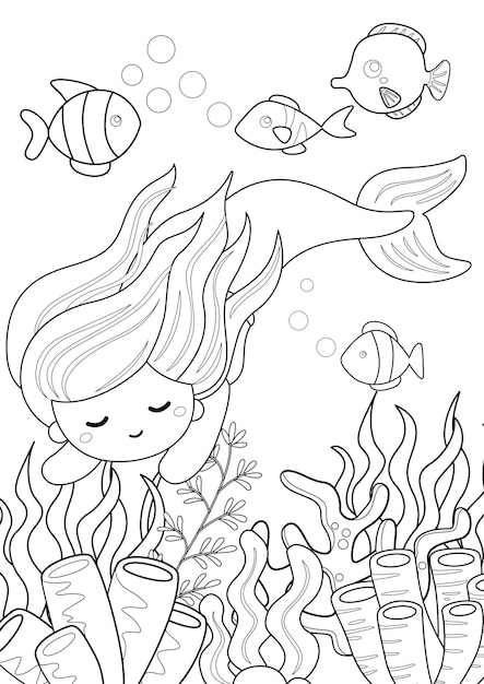 150 Coral Coloring Pages Printable 19