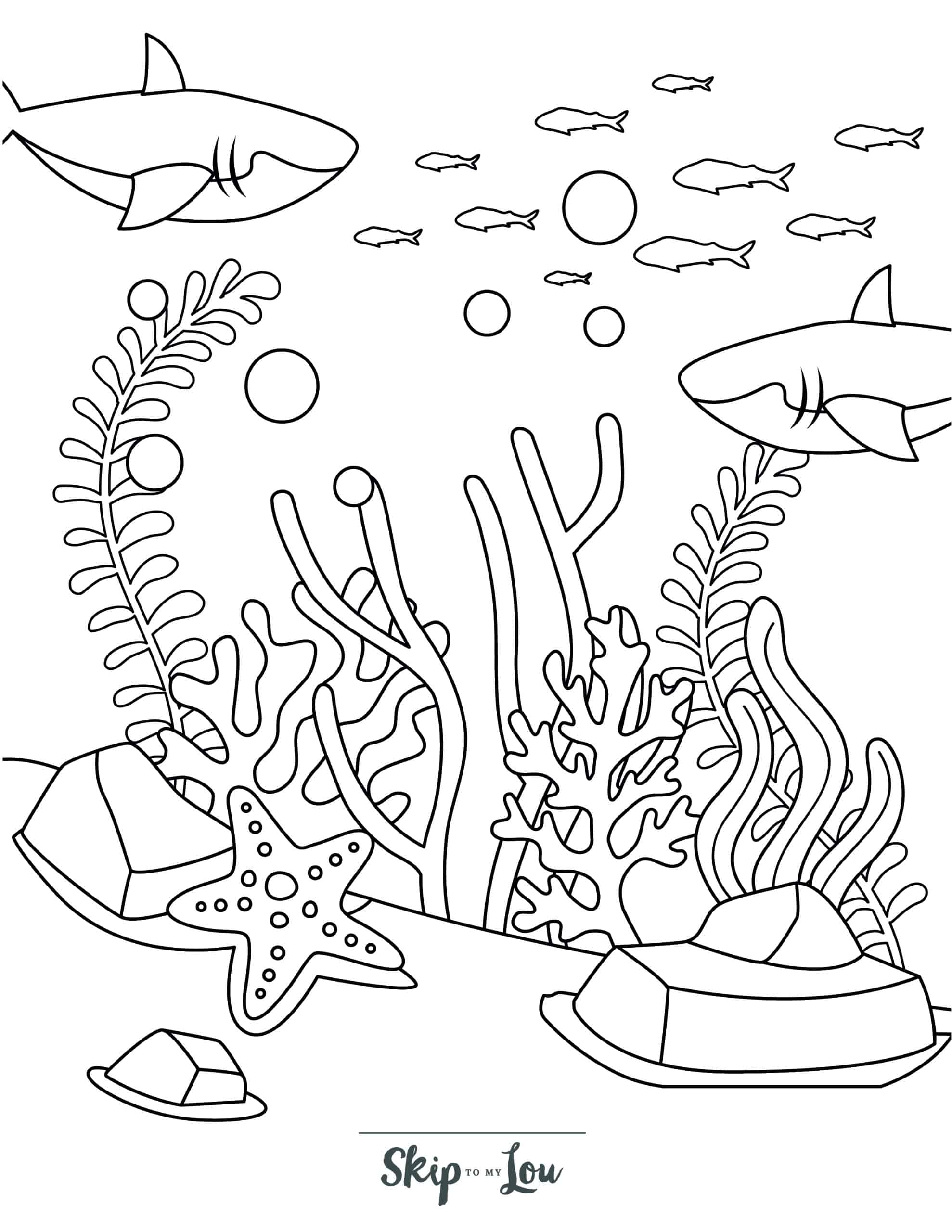 150 Coral Coloring Pages Printable 22