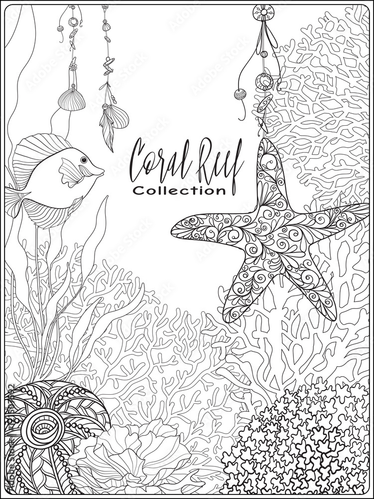 150 Coral Coloring Pages Printable 38