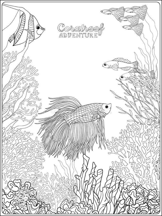 150 Coral Coloring Pages Printable 39