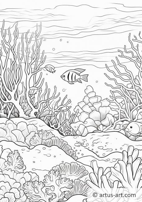 150 Coral Coloring Pages Printable 44