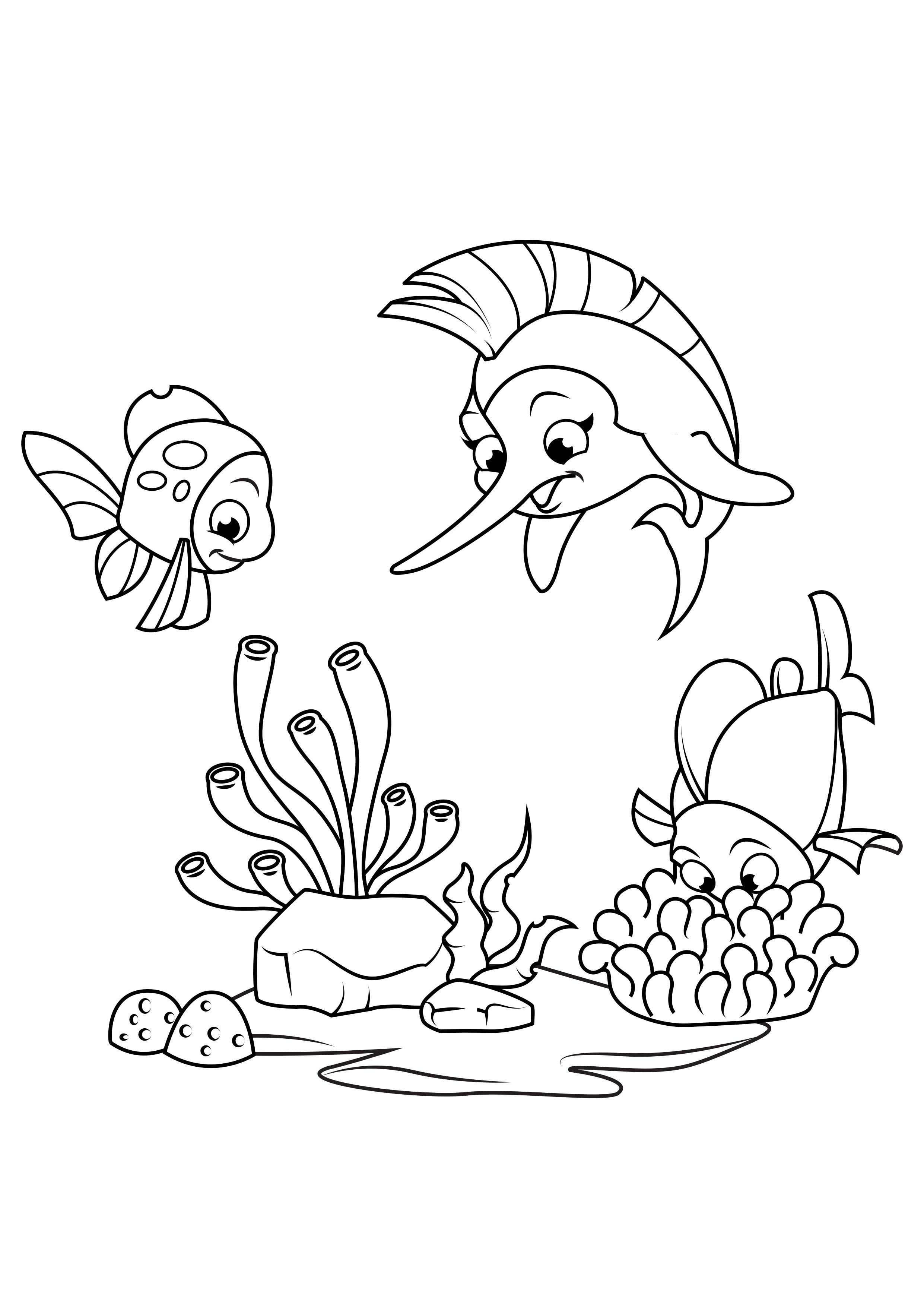 150 Coral Coloring Pages Printable 47