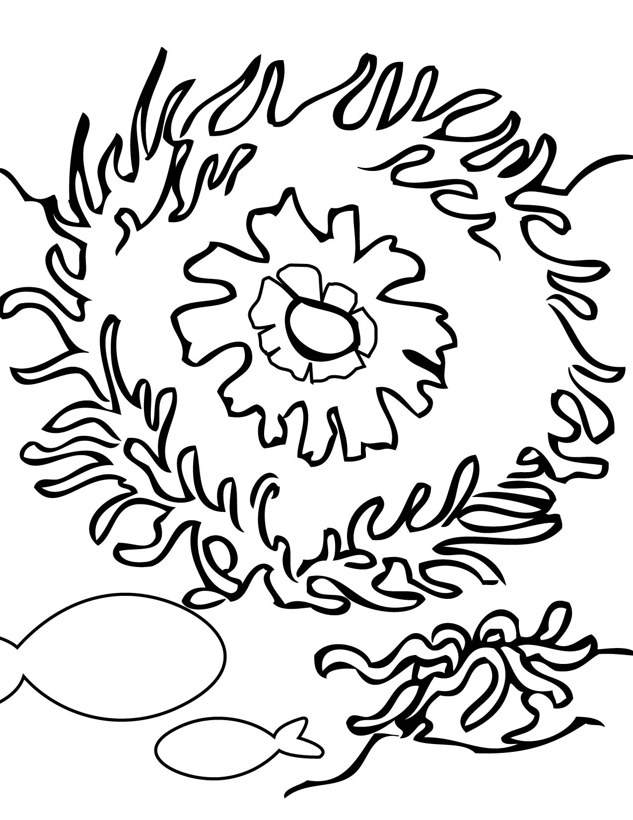 coral coloring pages printable jpg