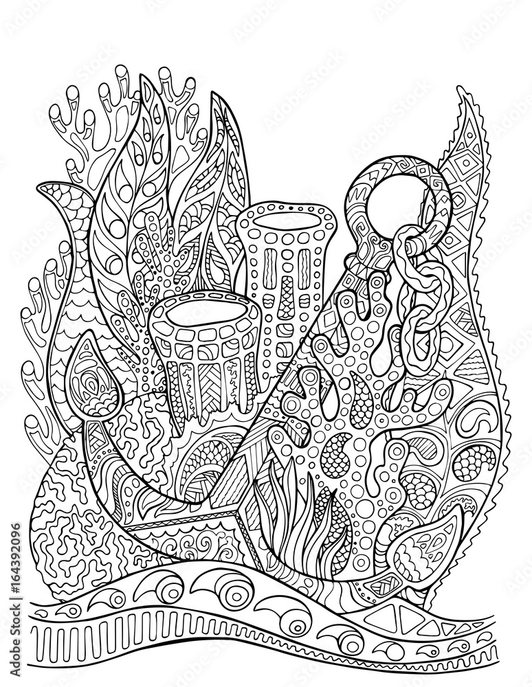 150 Coral Coloring Pages Printable 69