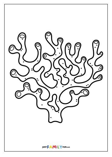 150 Coral Coloring Pages Printable 75