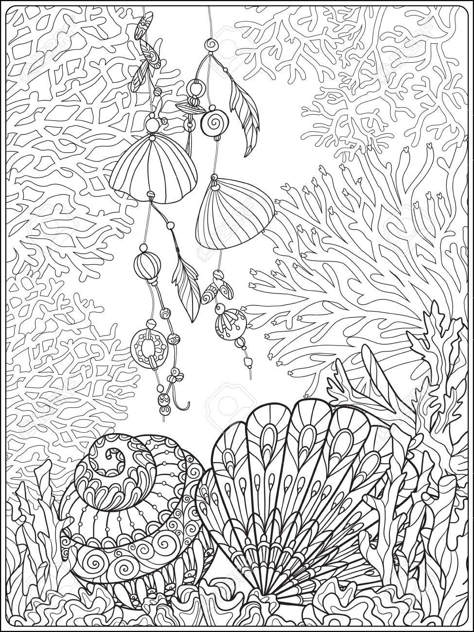 150 Coral Coloring Pages Printable 78