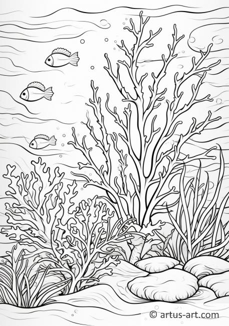 150 Coral Coloring Pages Printable 9