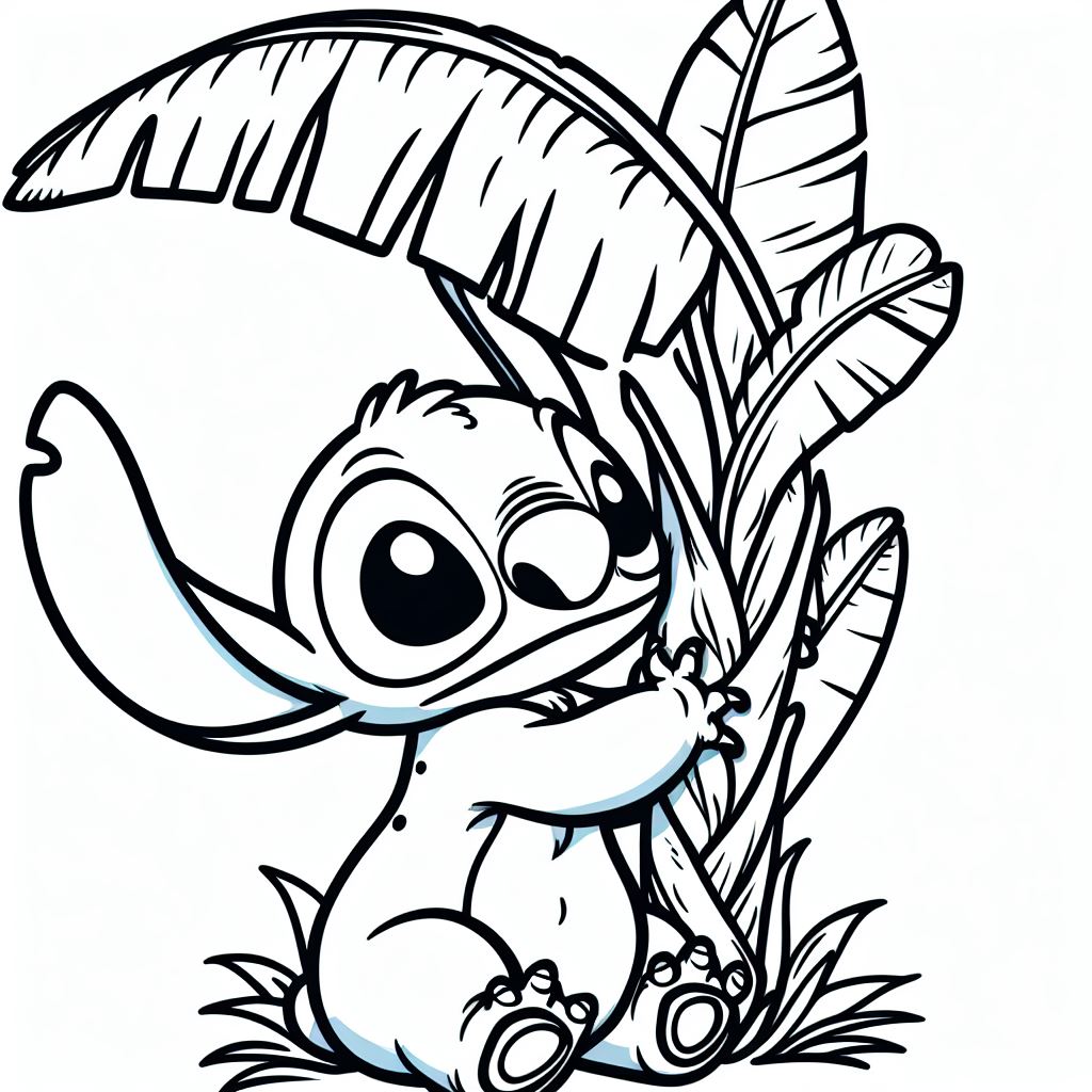 154+ Stitch Coloring Printable 118