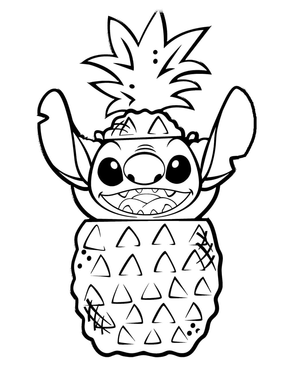 154+ Stitch Coloring Printable 122