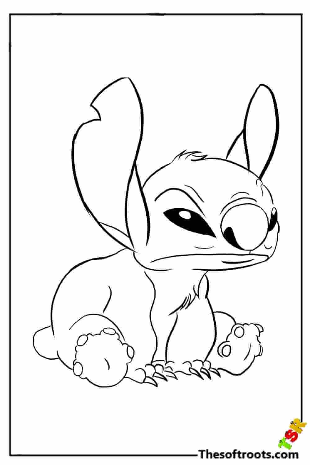 154+ Stitch Coloring Printable 127