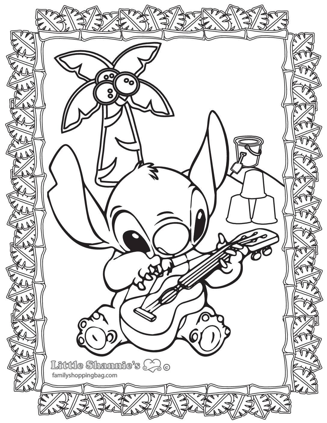 154+ Stitch Coloring Printable 128