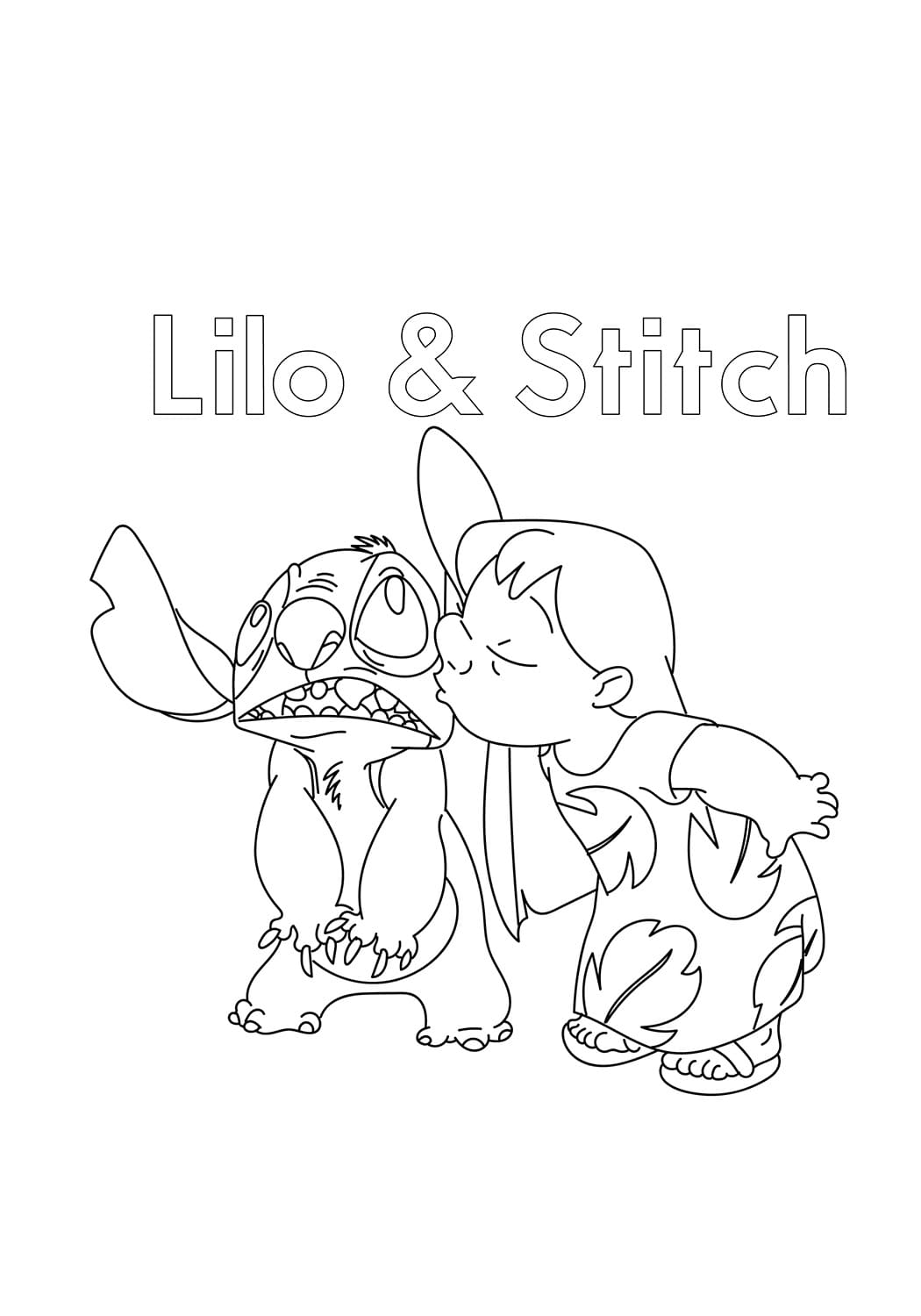 154+ Stitch Coloring Printable 130