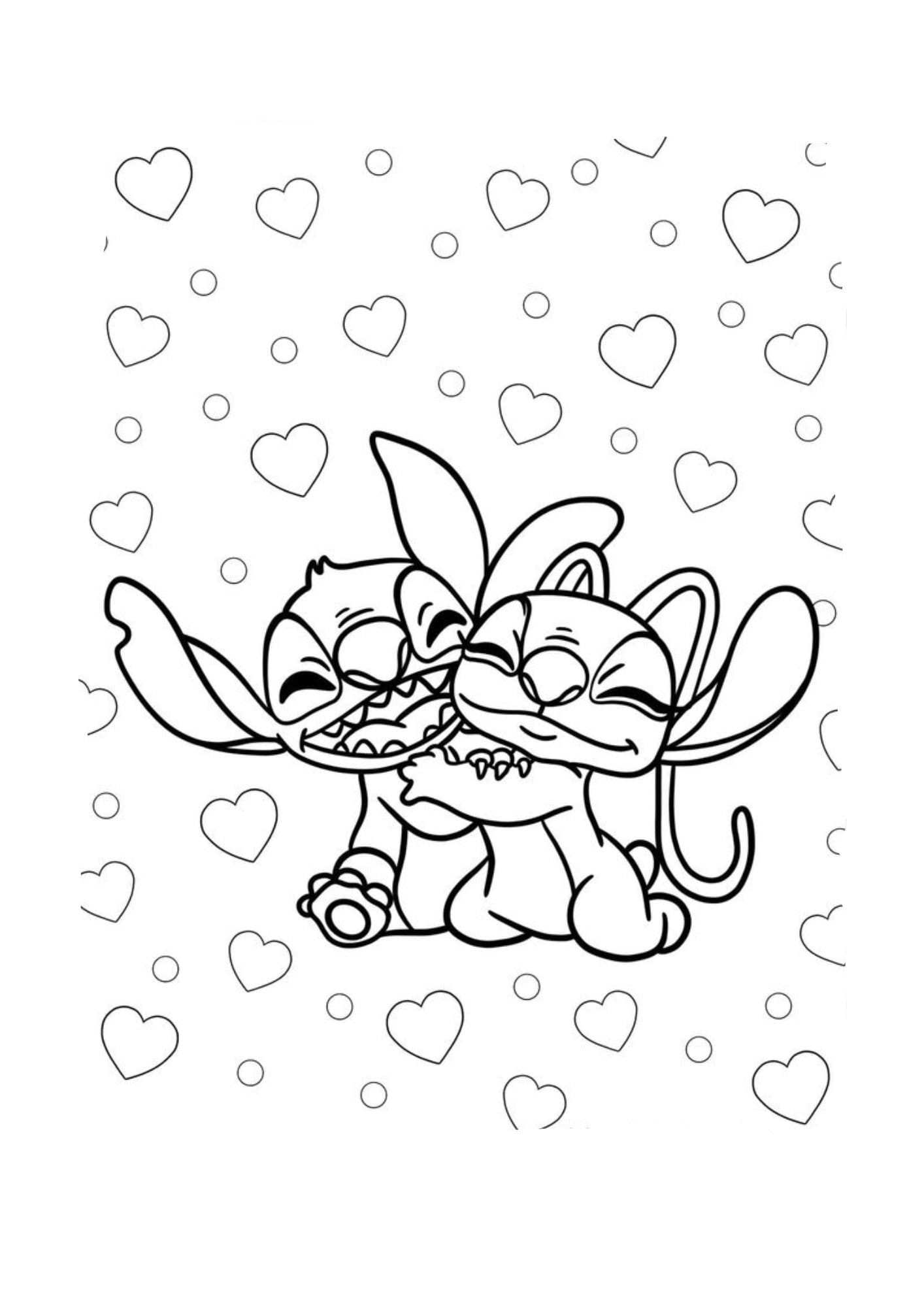 154+ Stitch Coloring Printable 137