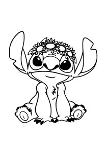 154+ Stitch Coloring Printable 16