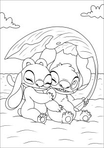 154+ Stitch Coloring Printable 19