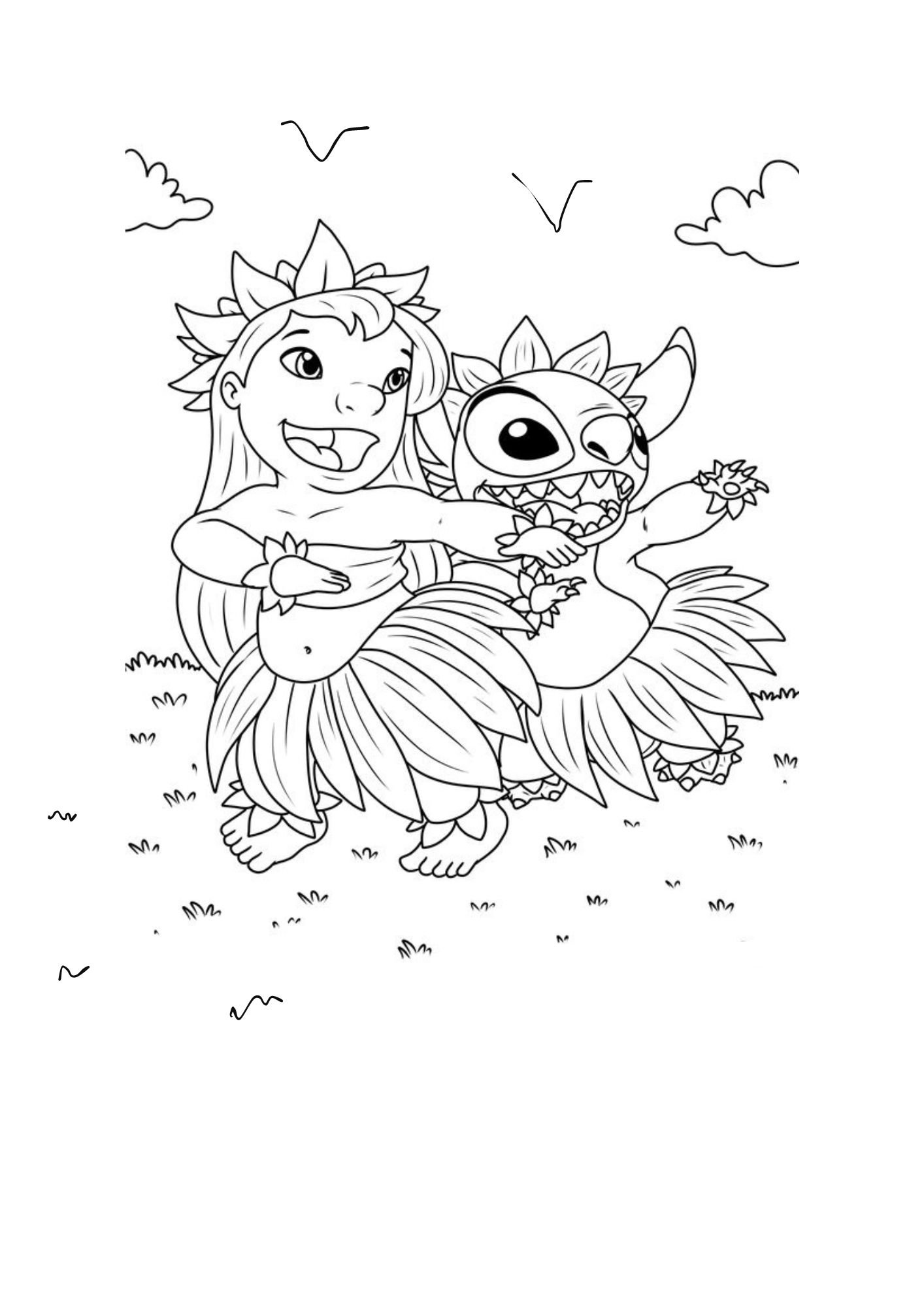 154+ Stitch Coloring Printable 29