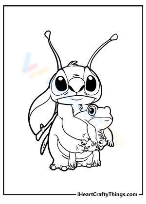 154+ Stitch Coloring Printable 32