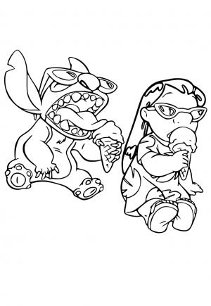 154+ Stitch Coloring Printable 36