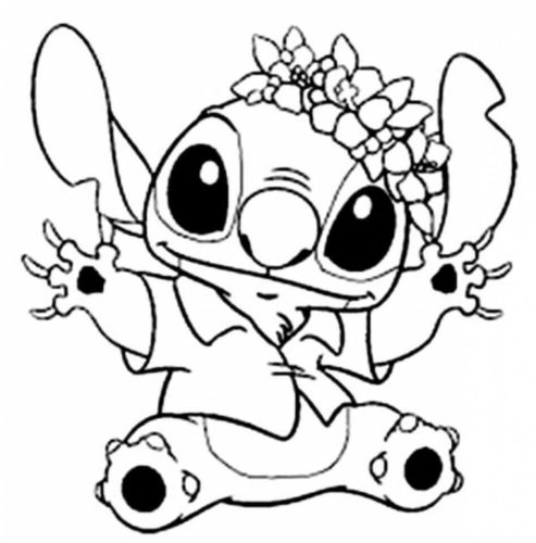 154+ Stitch Coloring Printable 52