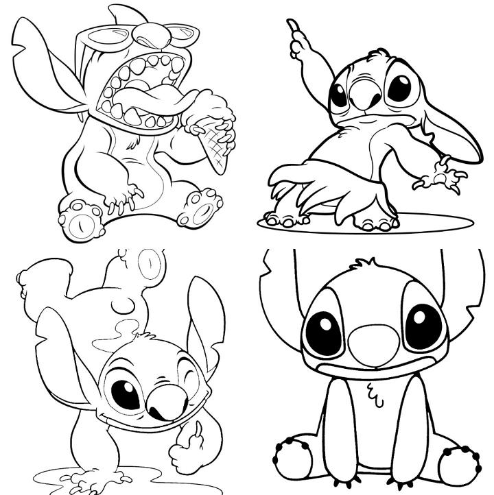 154+ Stitch Coloring Printable 66