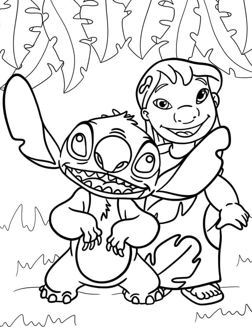 154+ Stitch Coloring Printable 89