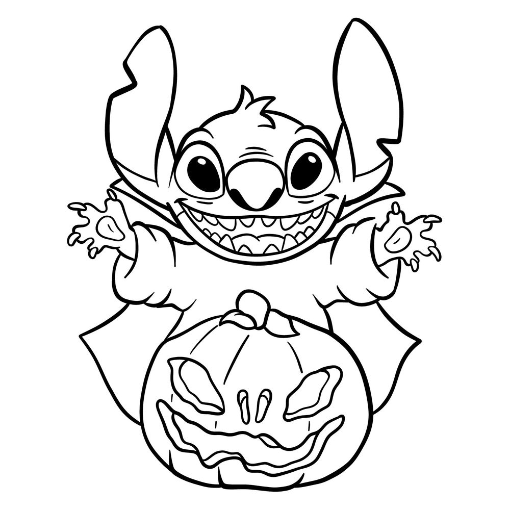 154+ Stitch Coloring Printable 91