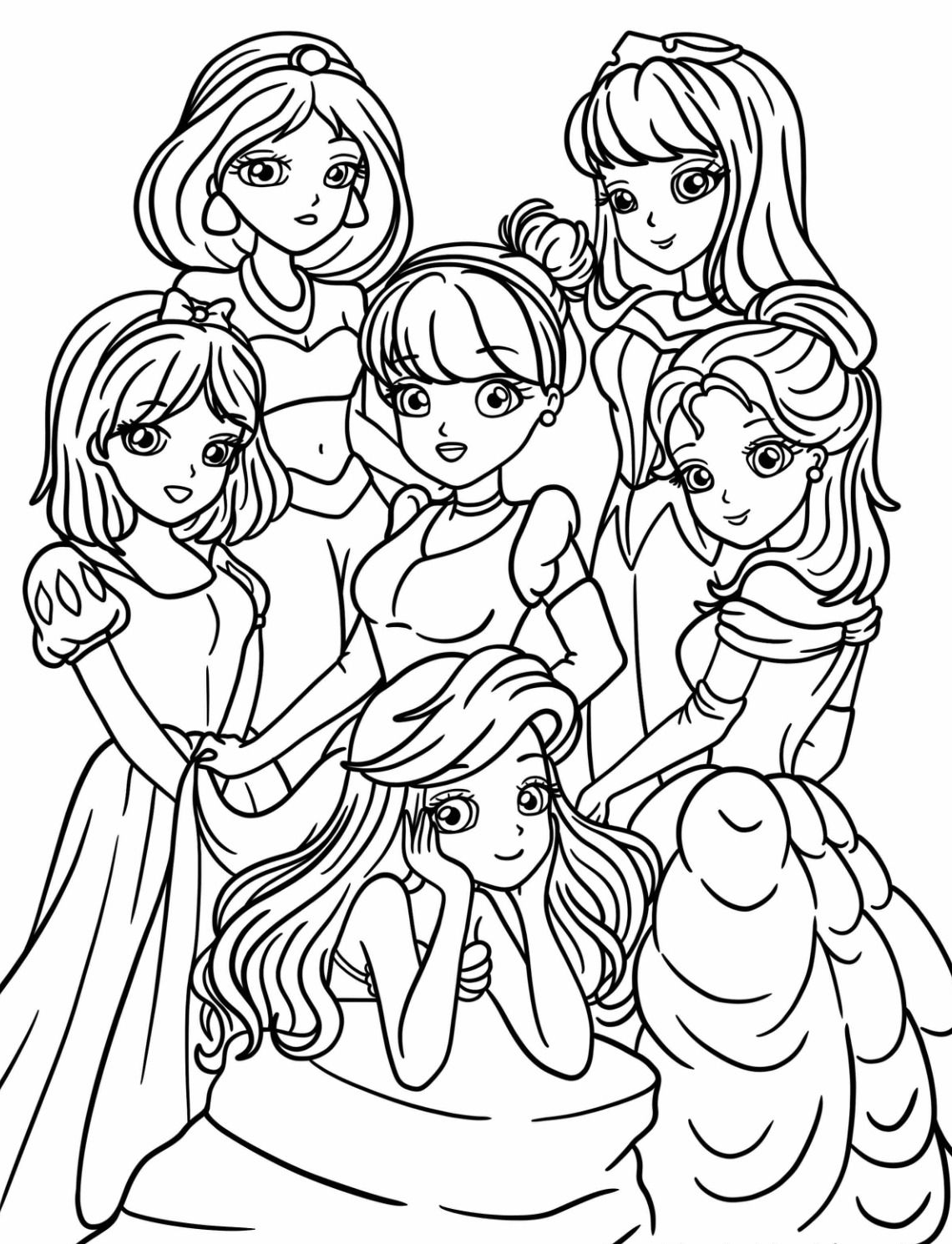 155 Princess Coloring Worksheets FREE Printable 127