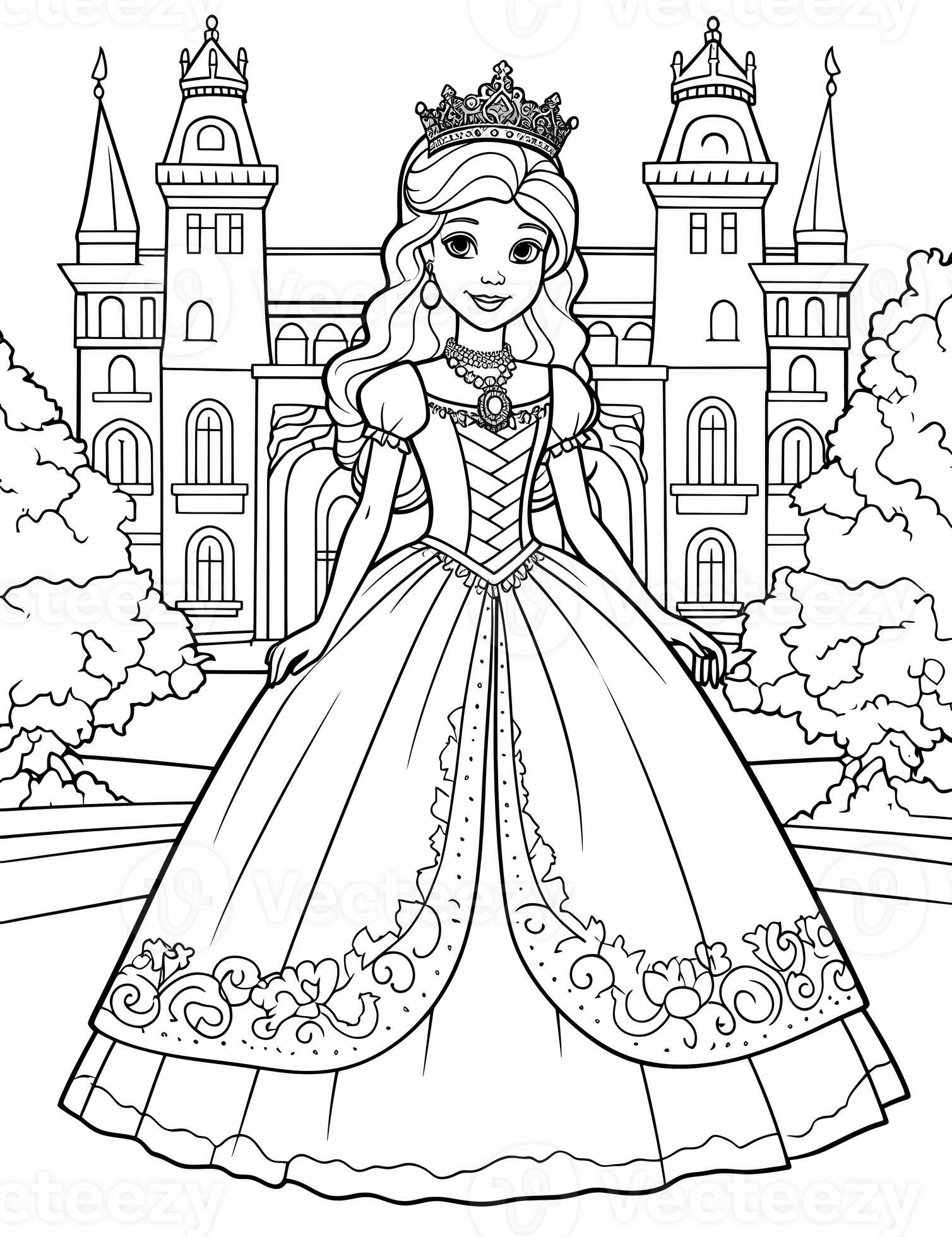 155 Princess Coloring Worksheets FREE Printable 13