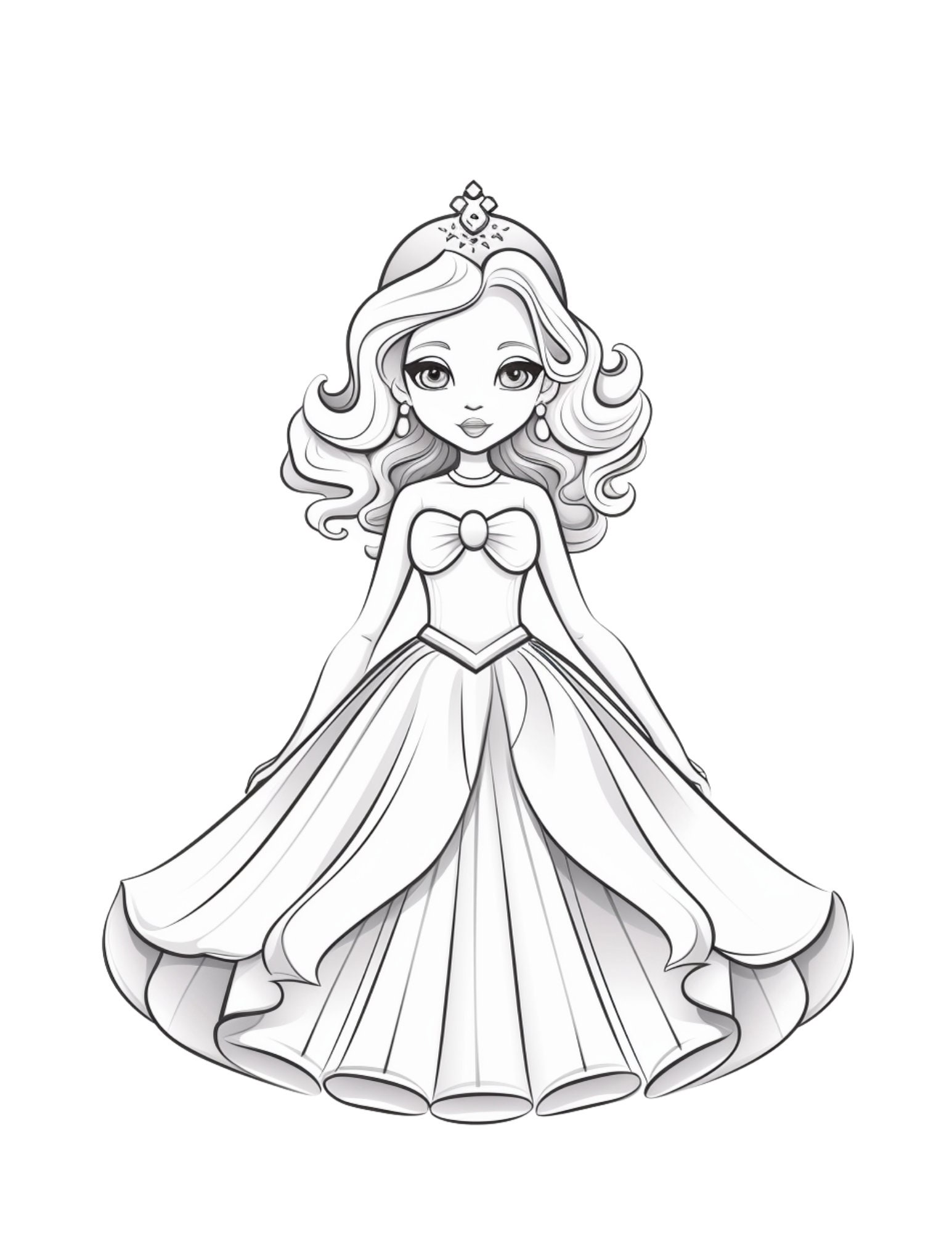 155 Princess Coloring Worksheets FREE Printable 134