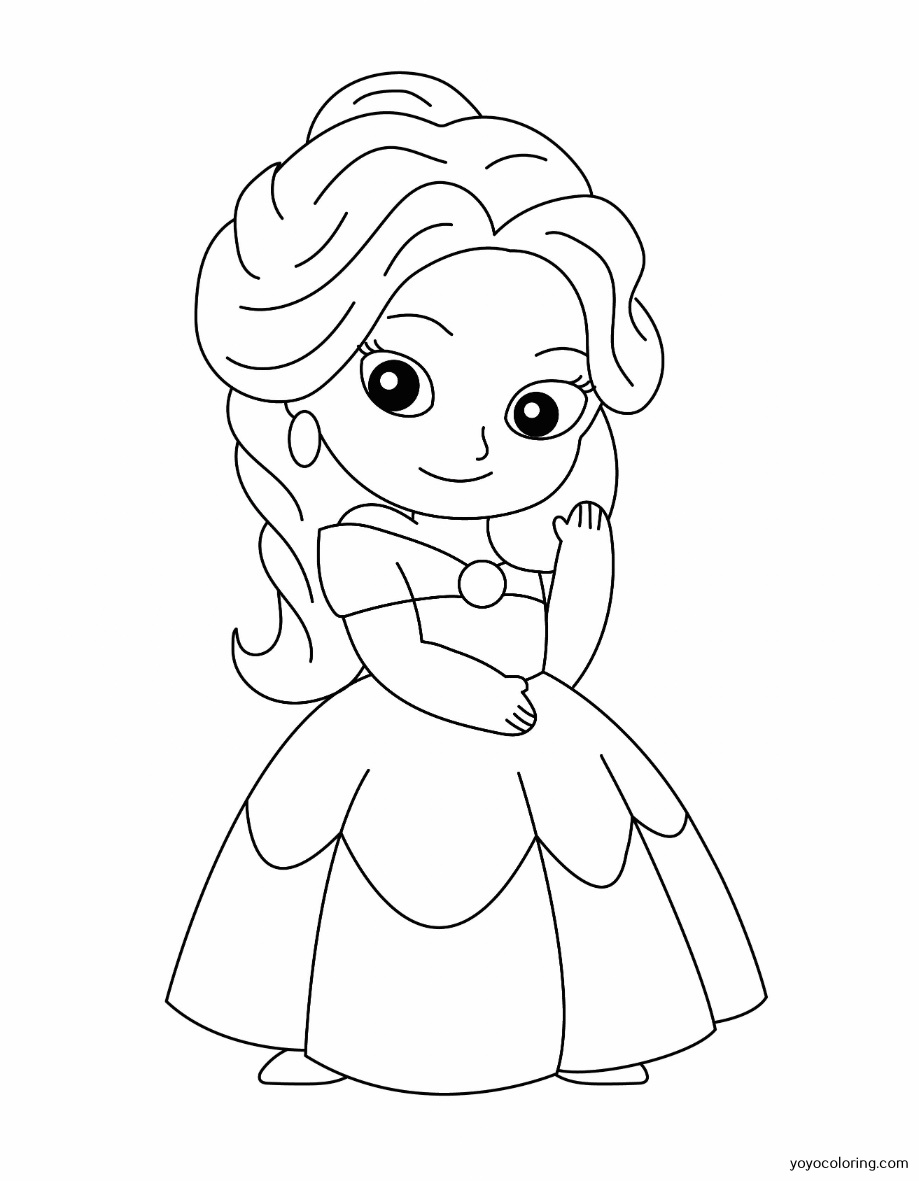 155 Princess Coloring Worksheets FREE Printable 142