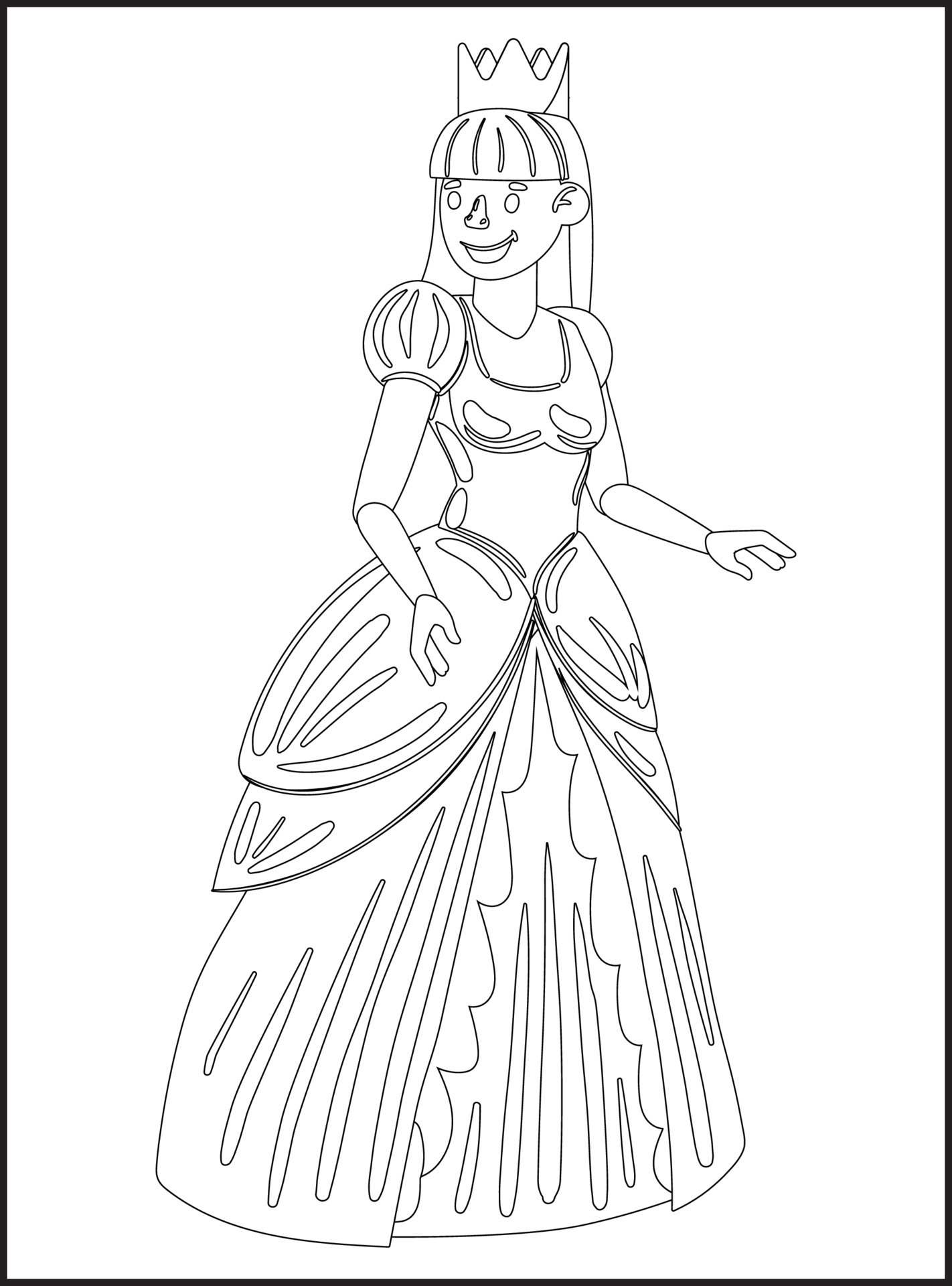 155 Princess Coloring Worksheets FREE Printable 148