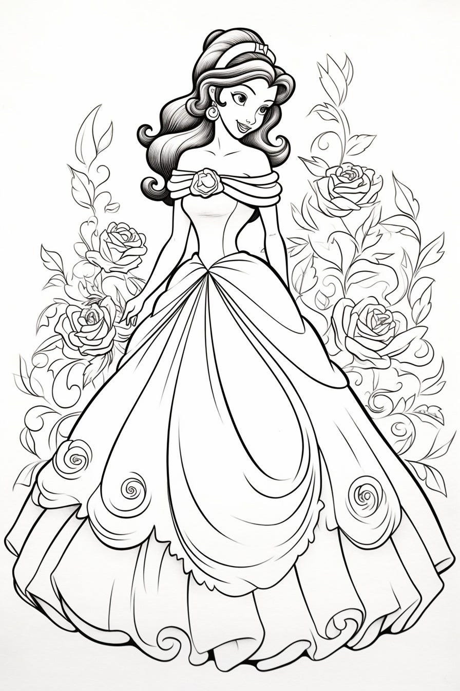 155 Princess Coloring Worksheets FREE Printable 152