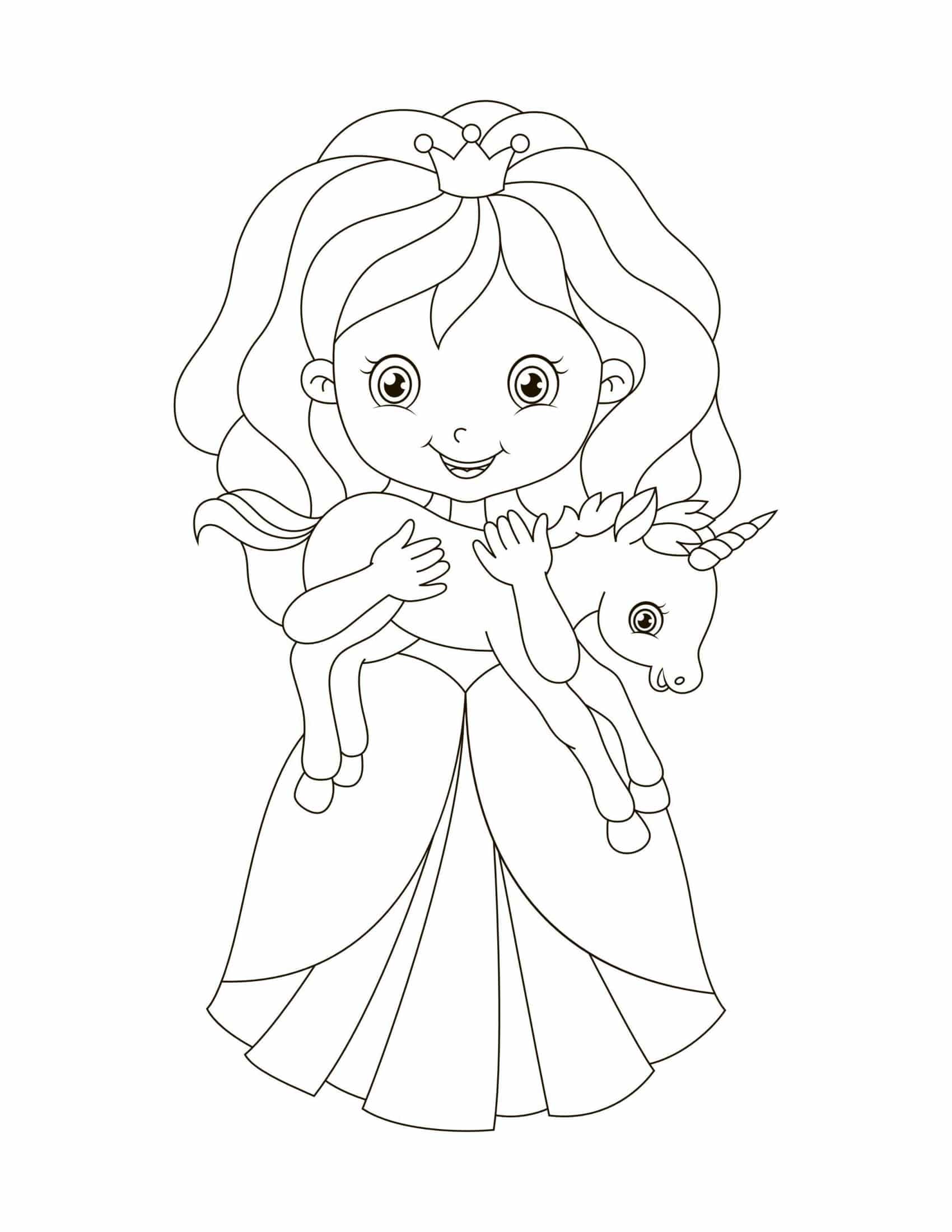 155 Princess Coloring Worksheets FREE Printable 154