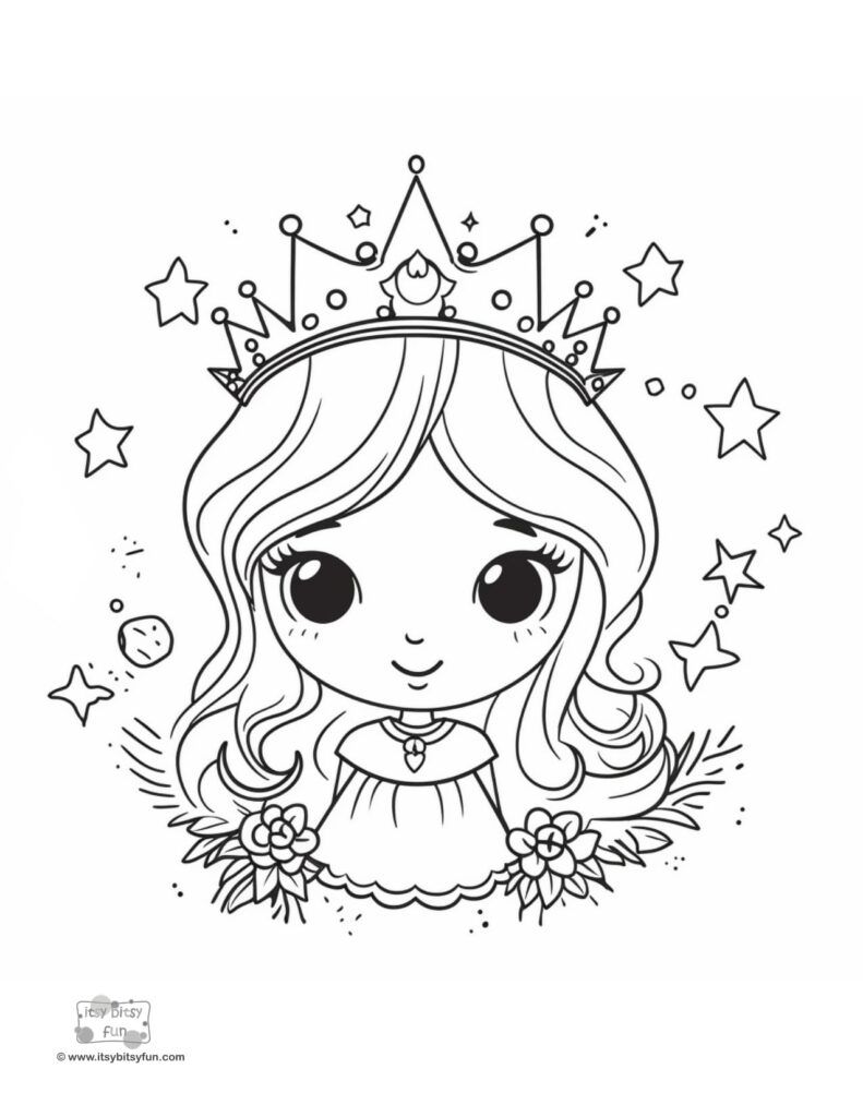 155 Princess Coloring Worksheets FREE Printable 2