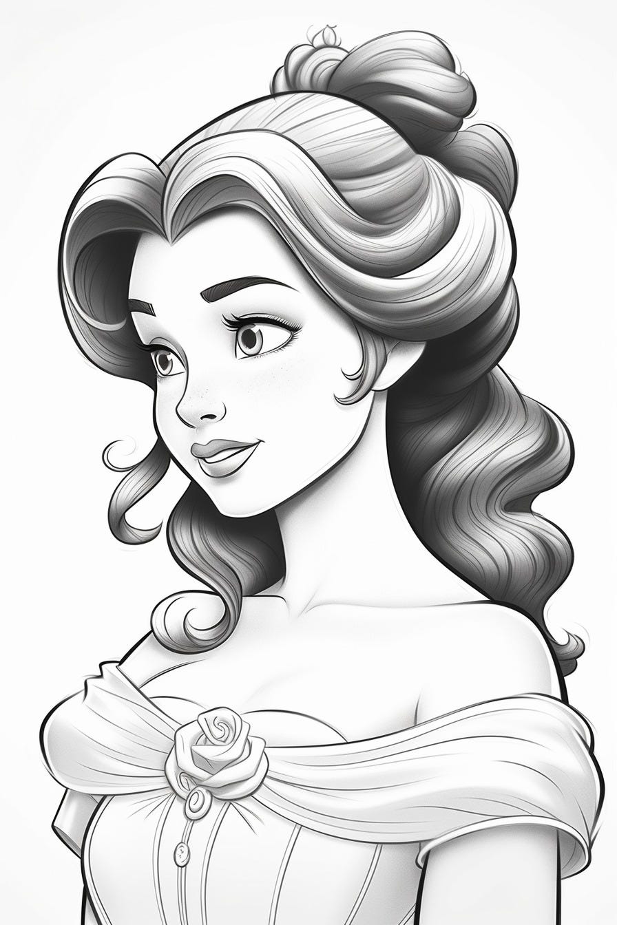 155 Princess Coloring Worksheets FREE Printable 33