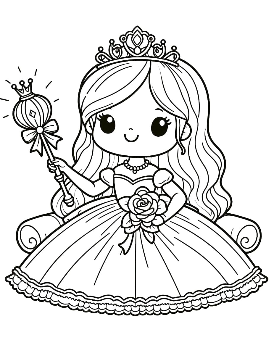 155 Princess Coloring Worksheets FREE Printable 35