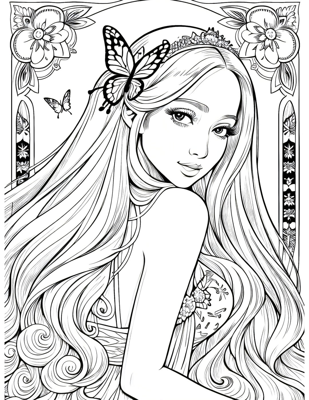 155 Princess Coloring Worksheets FREE Printable 42