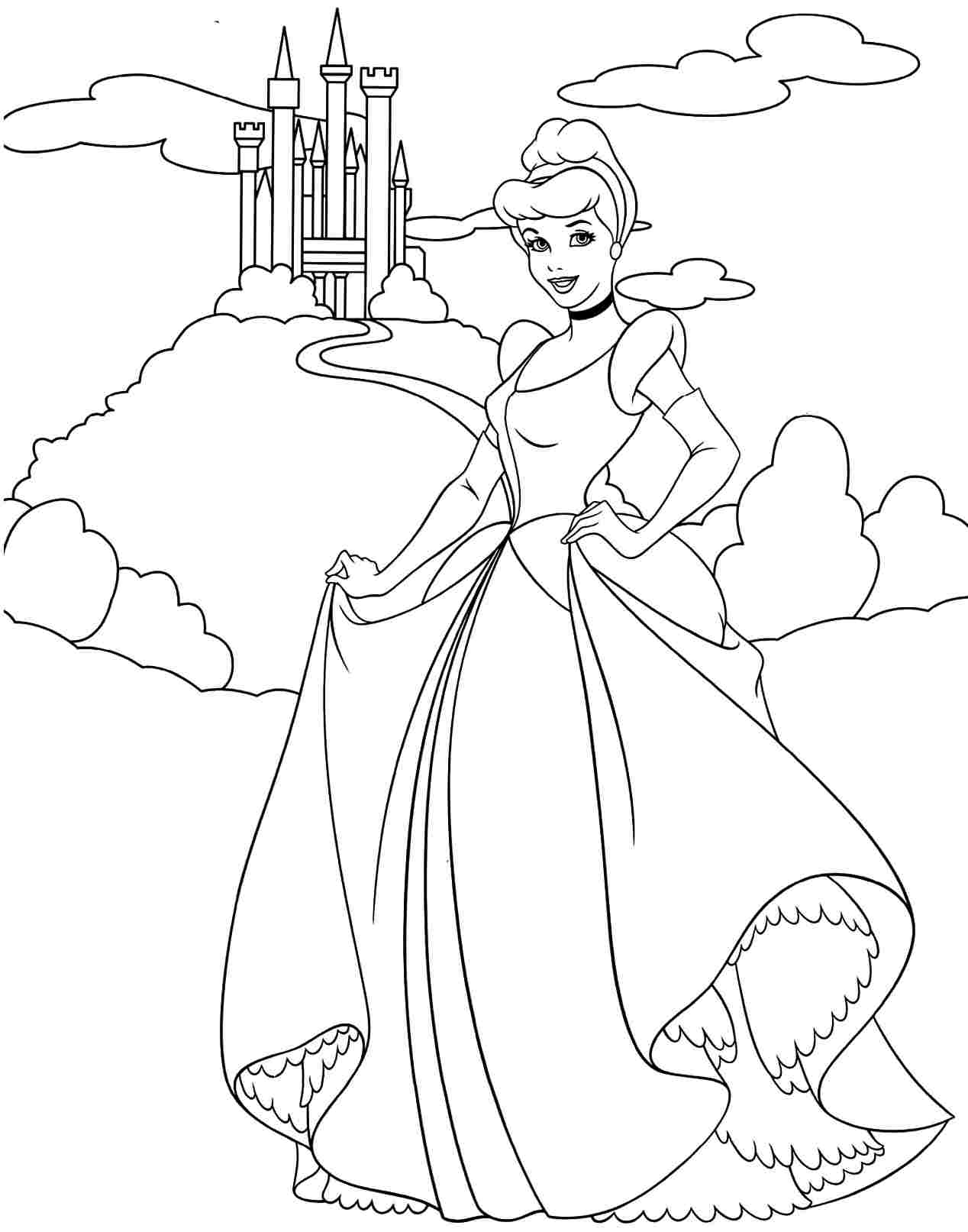 155 Princess Coloring Worksheets FREE Printable 43